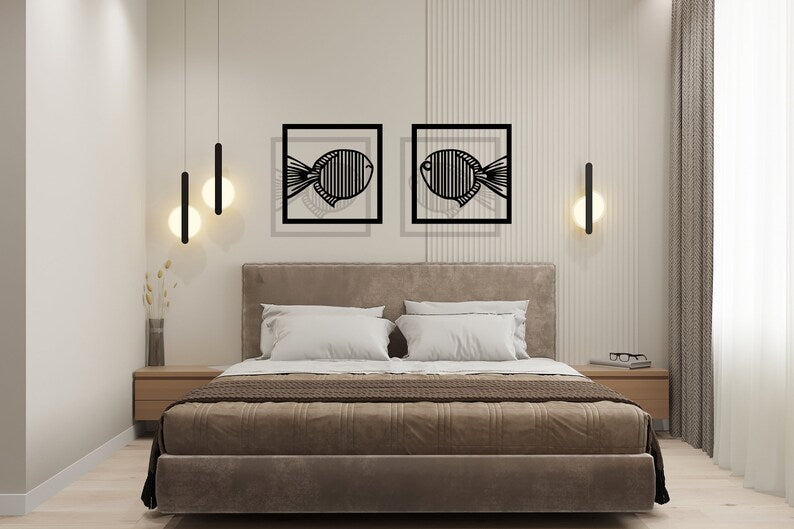 Minimalist Cute Fish Wall Decor