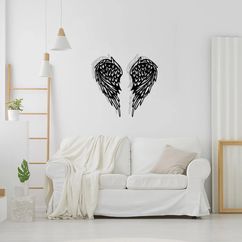 Angel Wing Wooden Wall Decor