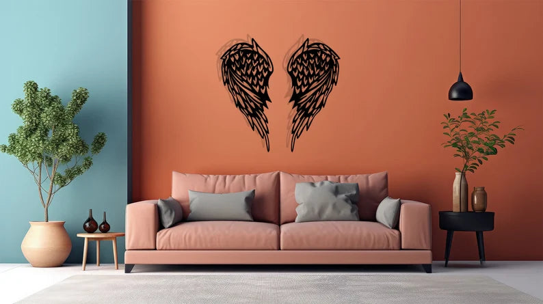 Angel Wing Wooden Wall Decor