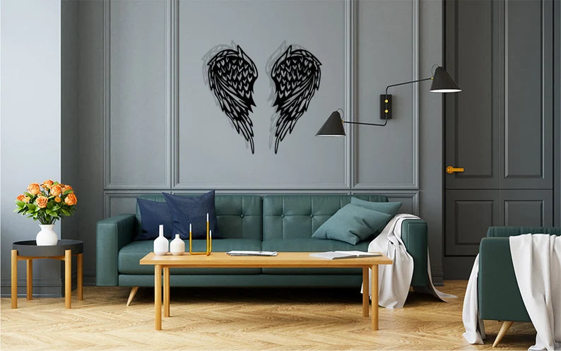 Angel Wing Wooden Wall Decor