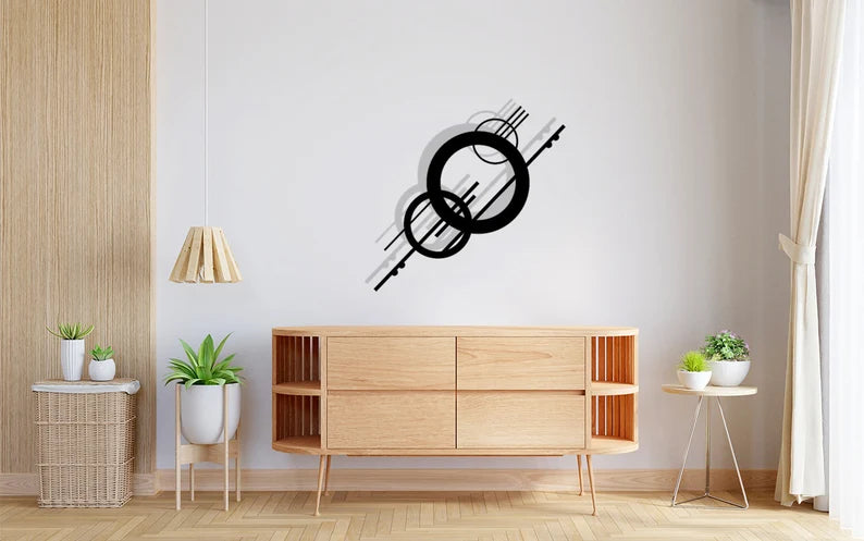 Modern Circular Wooden Wall Art
