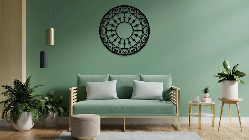 Rounded Wall Decor Living Room