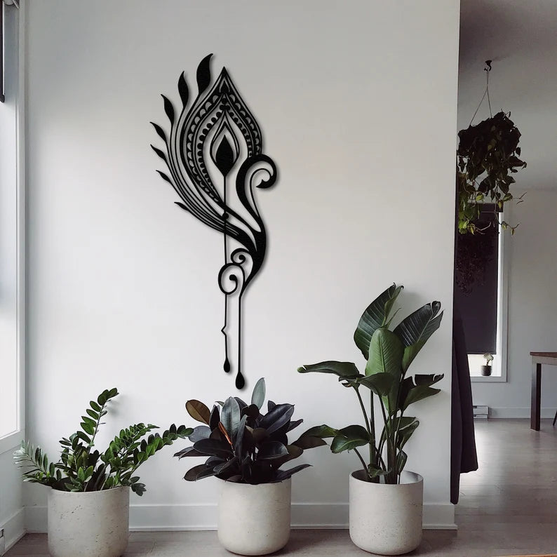 Peacock Gifts Peacock Feather Decor Wooden Wall Art