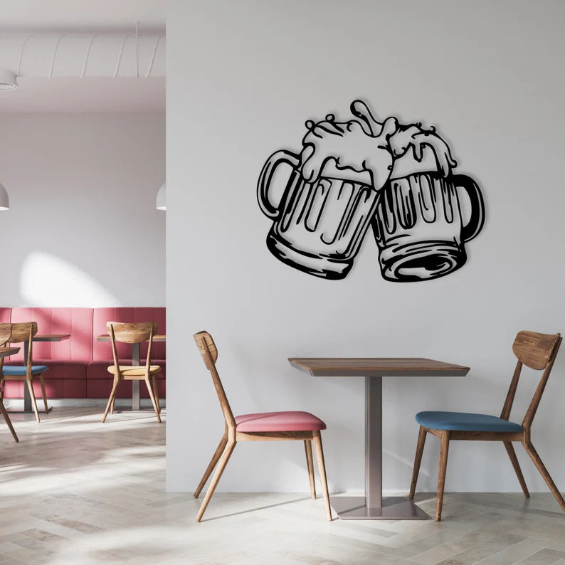 Beer Cheers Wooden Wall Decor