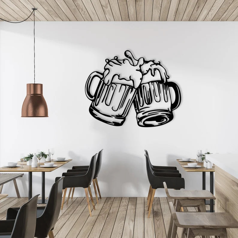 Beer Cheers Wooden Wall Decor