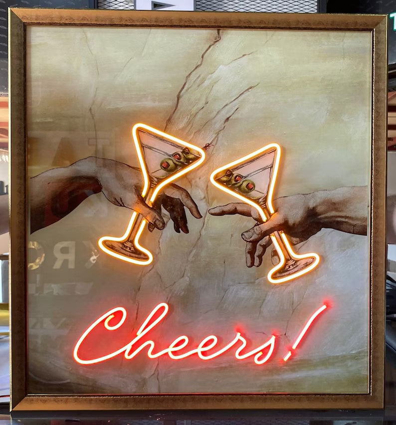 Digital Neon Painting Art