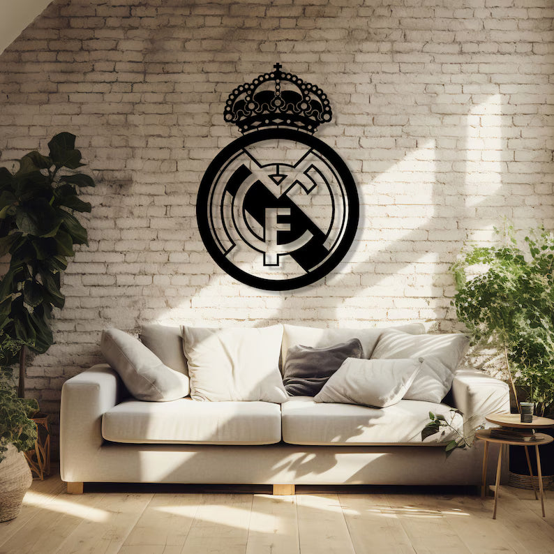 Real Madrid Wood Wall Art
