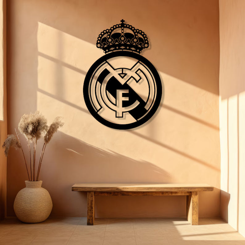 Real Madrid Wood Wall Art