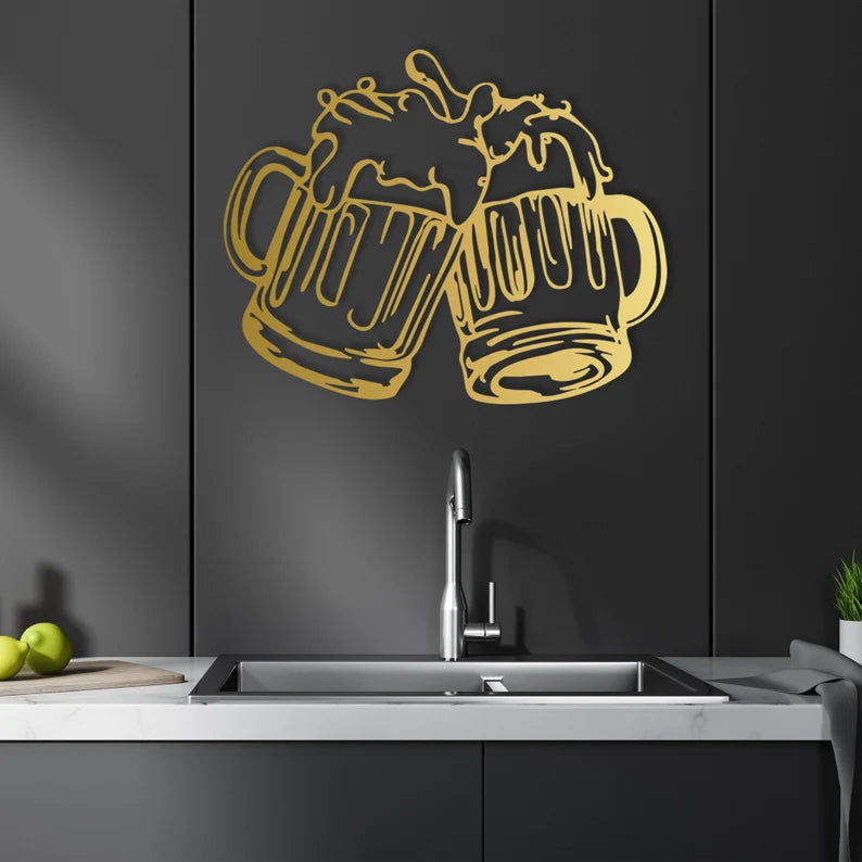 Beer Cheers Wooden Wall Decor