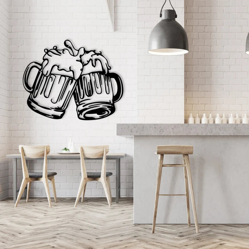 Beer Cheers Wooden Wall Decor