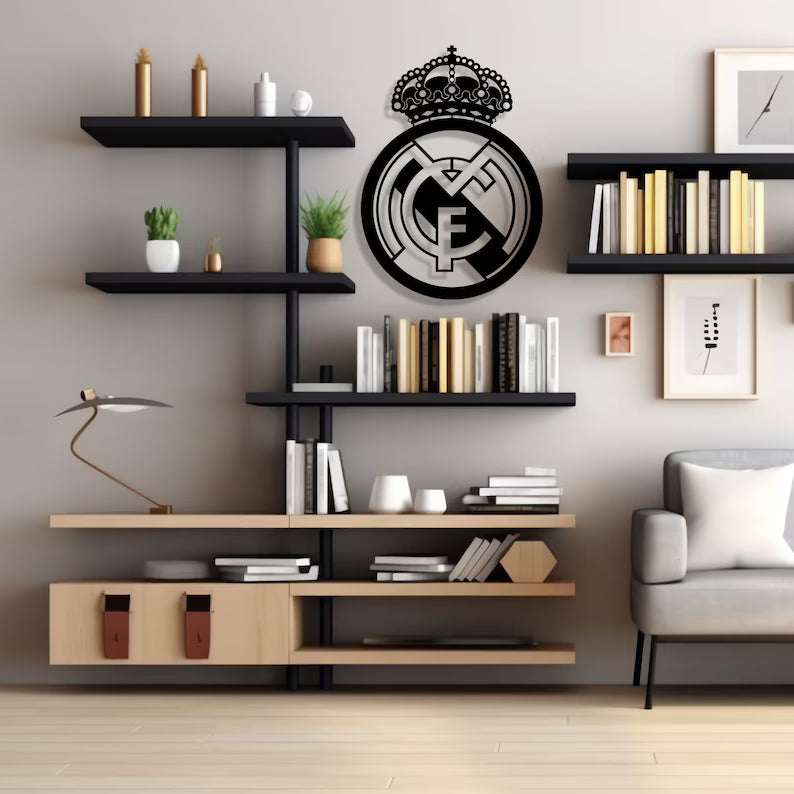 Real Madrid Wood Wall Art