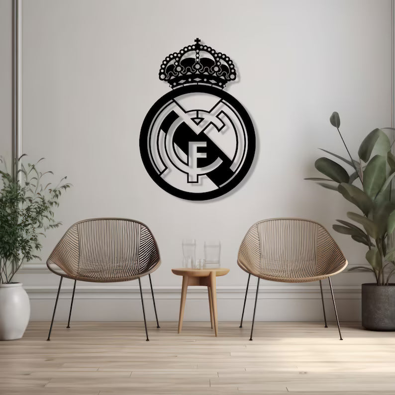 Real Madrid Wood Wall Art