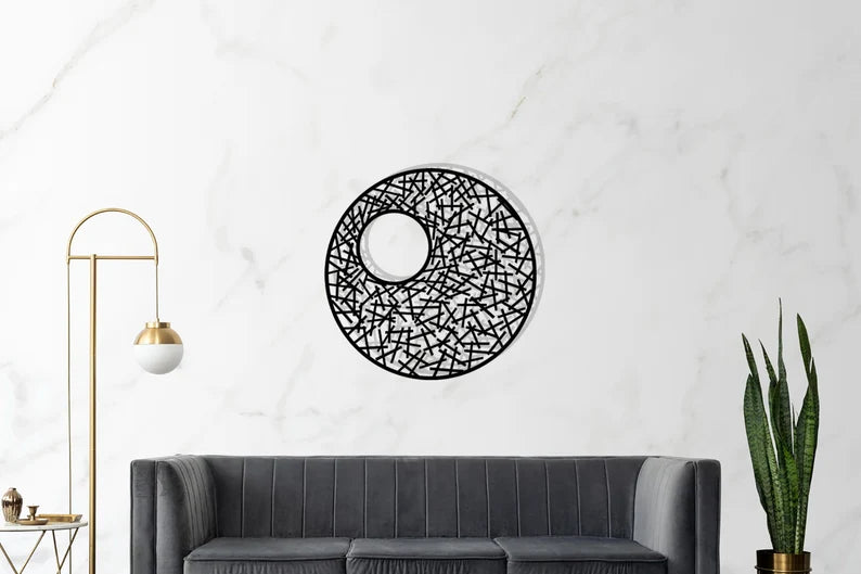 Stylish Geometric Rounding Wooden Wall Hanging Decor