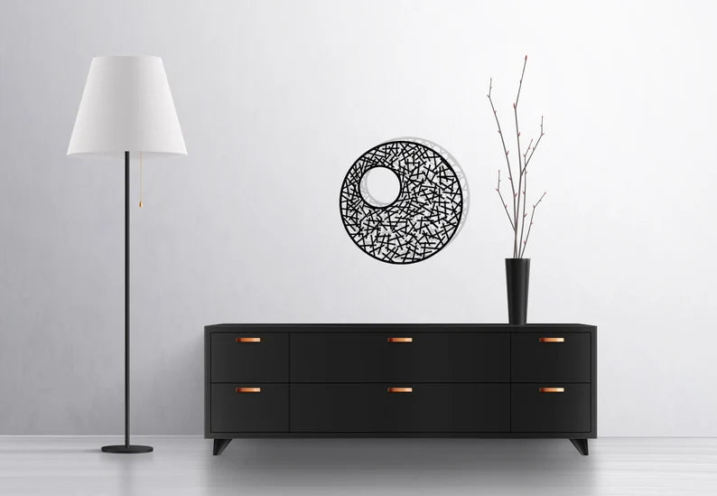 Stylish Geometric Rounding Wooden Wall Hanging Decor