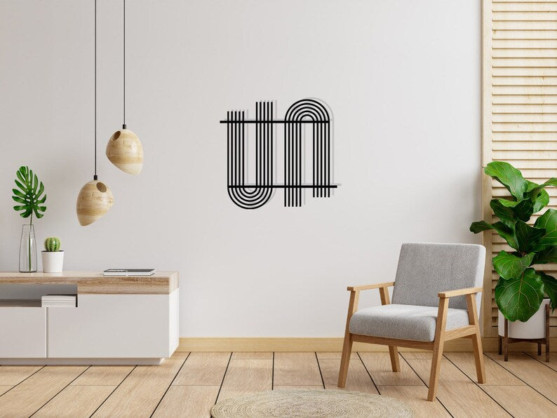 U Shape Abstract Geometric Home Decor