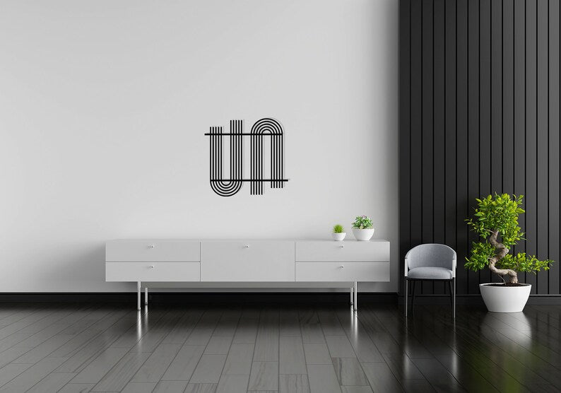 U Shape Abstract Geometric Home Decor