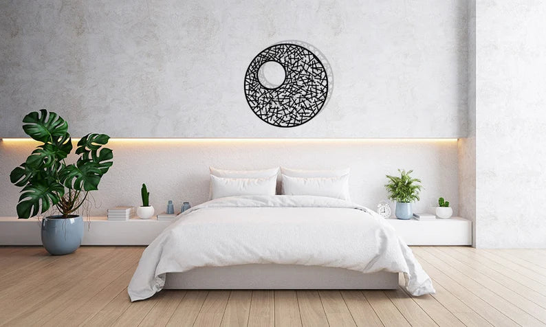 Stylish Geometric Rounding Wooden Wall Hanging Decor