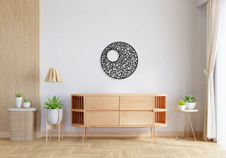 Stylish Geometric Rounding Wooden Wall Hanging Decor