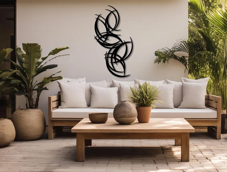 Moon Sculpture Wood Wall Art