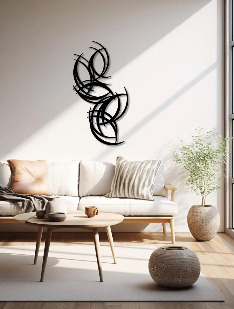 Moon Sculpture Wood Wall Art