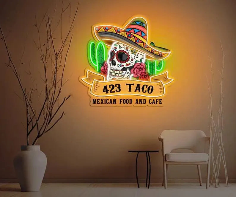 Chilli Mexican Digital LED Sign Pepper Light Sign