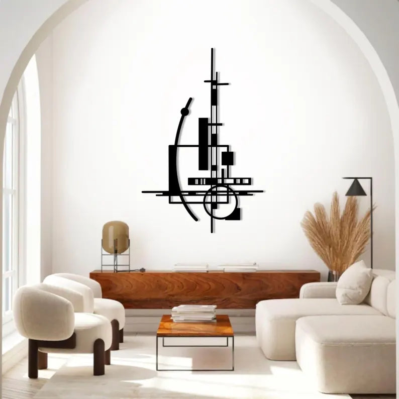 Classy Wooden Art For Living Room Wall Decor