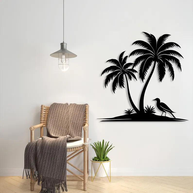 Palm Tree Wooden Wall Decor