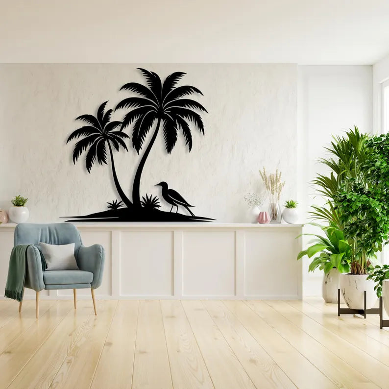 Palm Tree Wooden Wall Decor