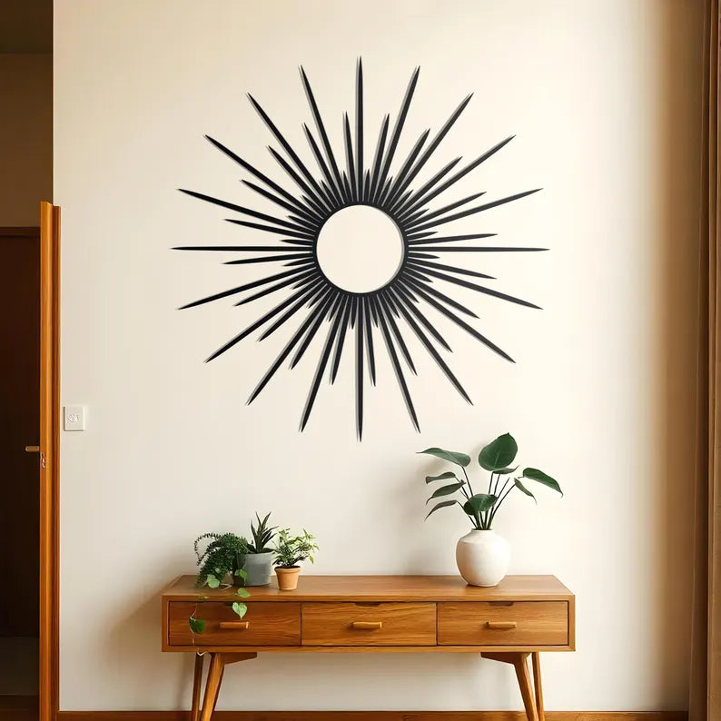 Sun Celestial Wooden Wall Decor