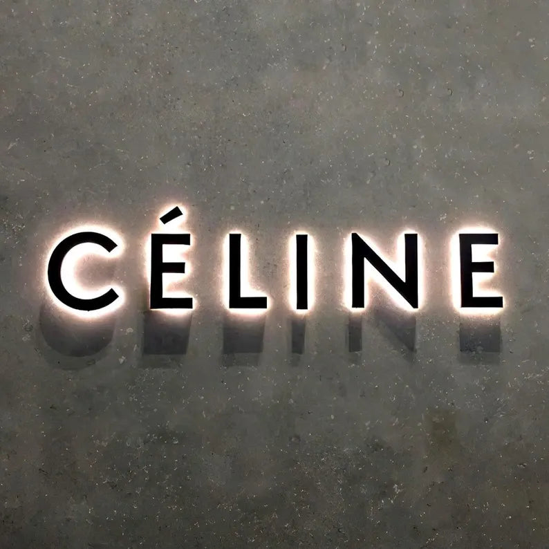 Custom Backlit 3D Logo Signage: Modern Office Decor