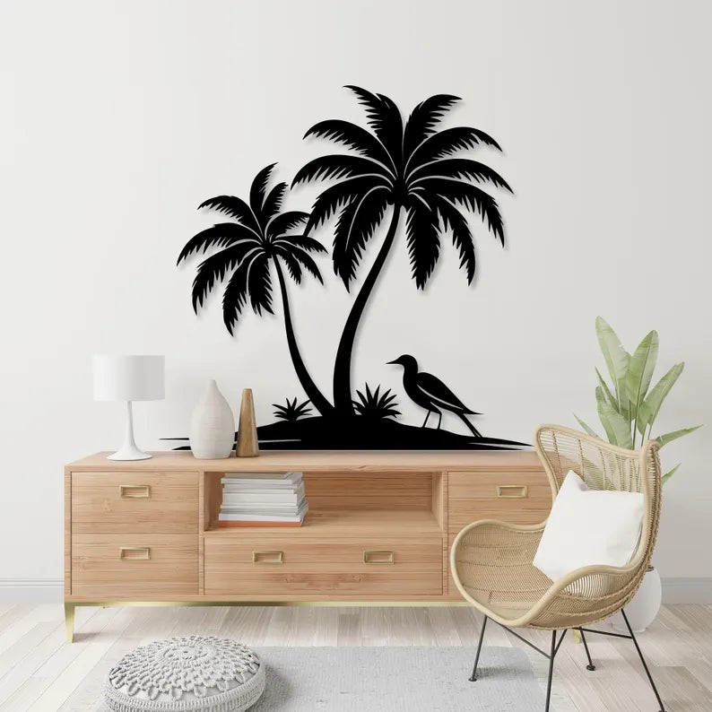 Palm Tree Wooden Wall Decor