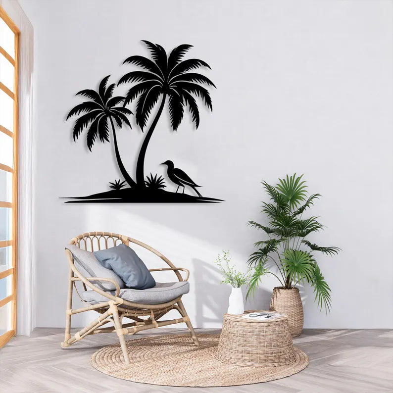 Palm Tree Wooden Wall Decor