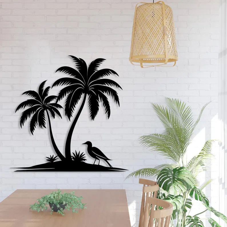 Palm Tree Wooden Wall Decor
