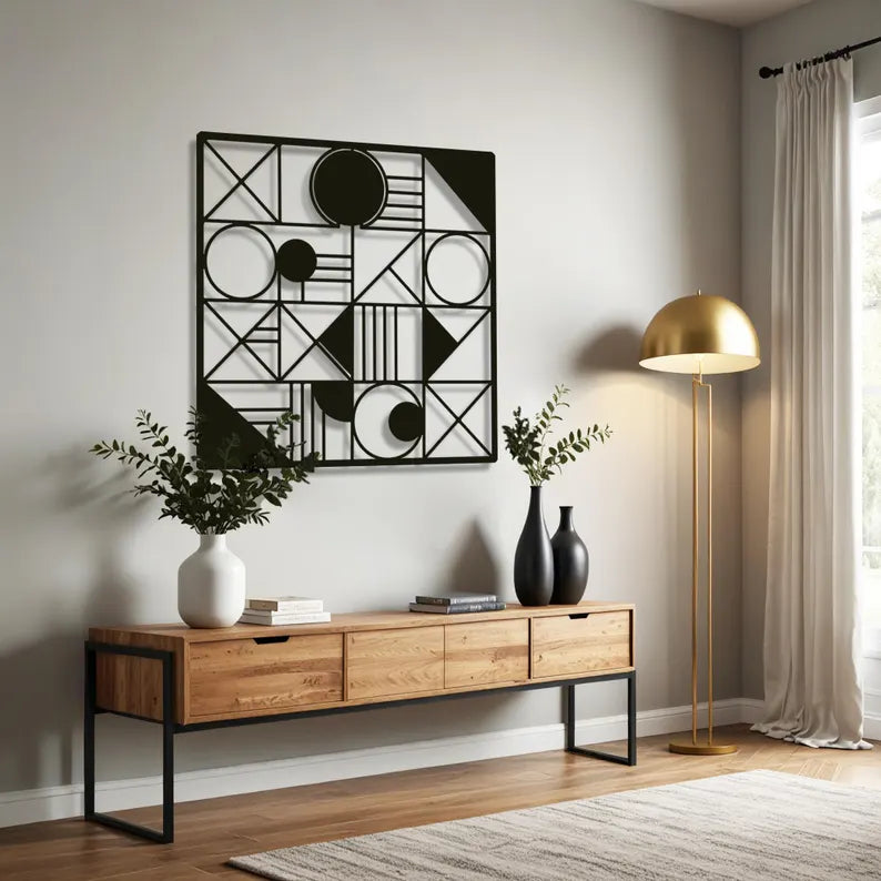 Contemporary Square Wall Decor Art