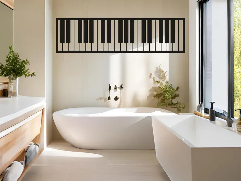 Wood Piano Wall Art
