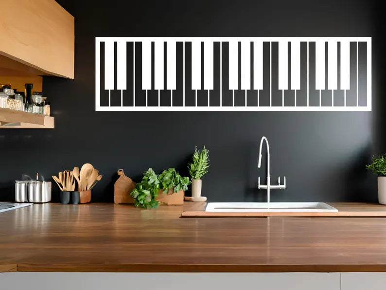 Wood Piano Wall Art