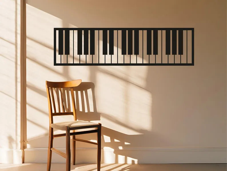Wood Piano Wall Art