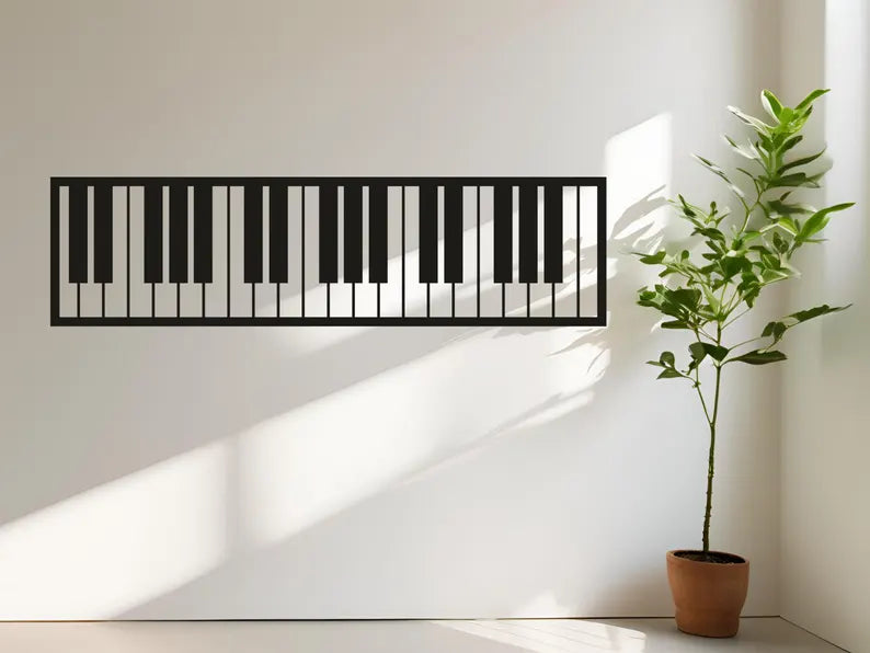 Wood Piano Wall Art