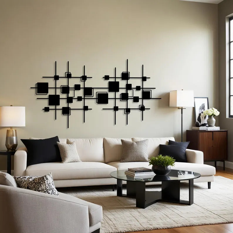 Square Wooden Large Horizontal Wall Art