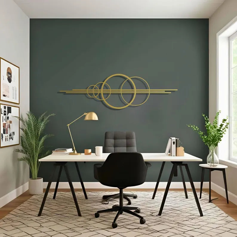 Wood Circular Geometric Wall Art