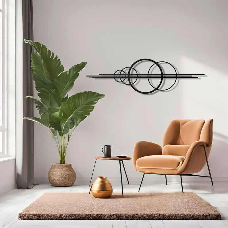 Wood Circular Geometric Wall Art