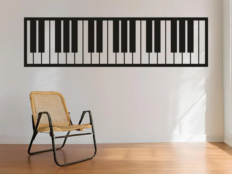 Wood Piano Wall Art