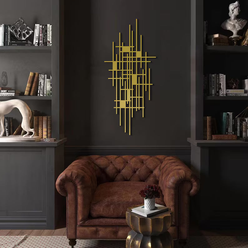 Mid Century Decor Abstract Wood Wall Sculpture