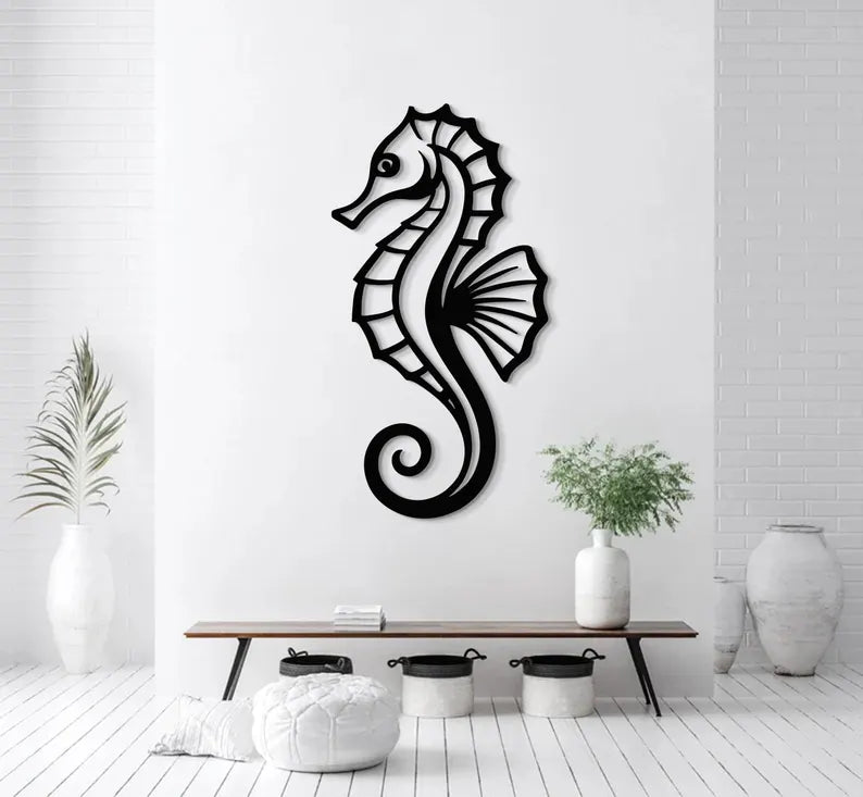 Seahorse Wooden Wall Art