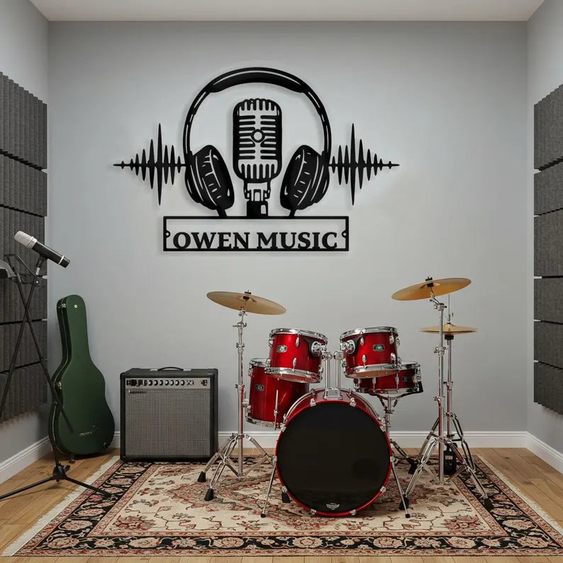 Custom Music Audio Studio Signs - Neon Mantra