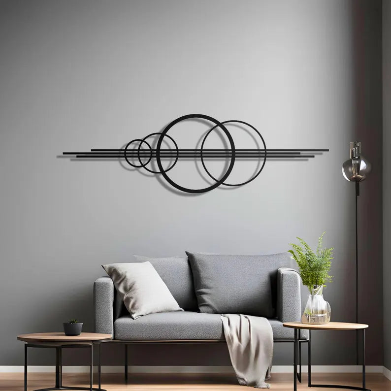 Wood Circular Geometric Wall Art