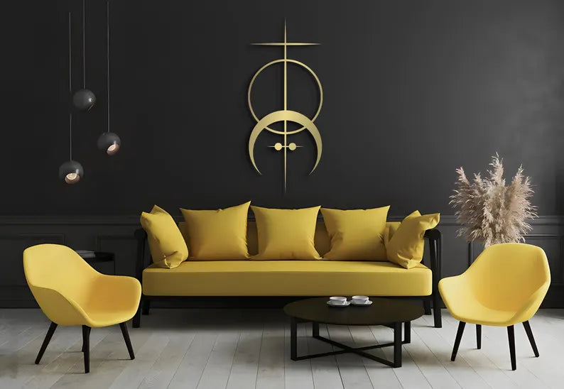 Minimalist Cosmic Line Sculpture