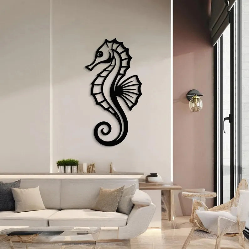 Seahorse Wooden Wall Art