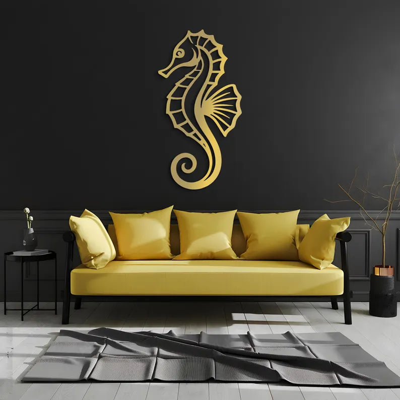 Seahorse Wooden Wall Art