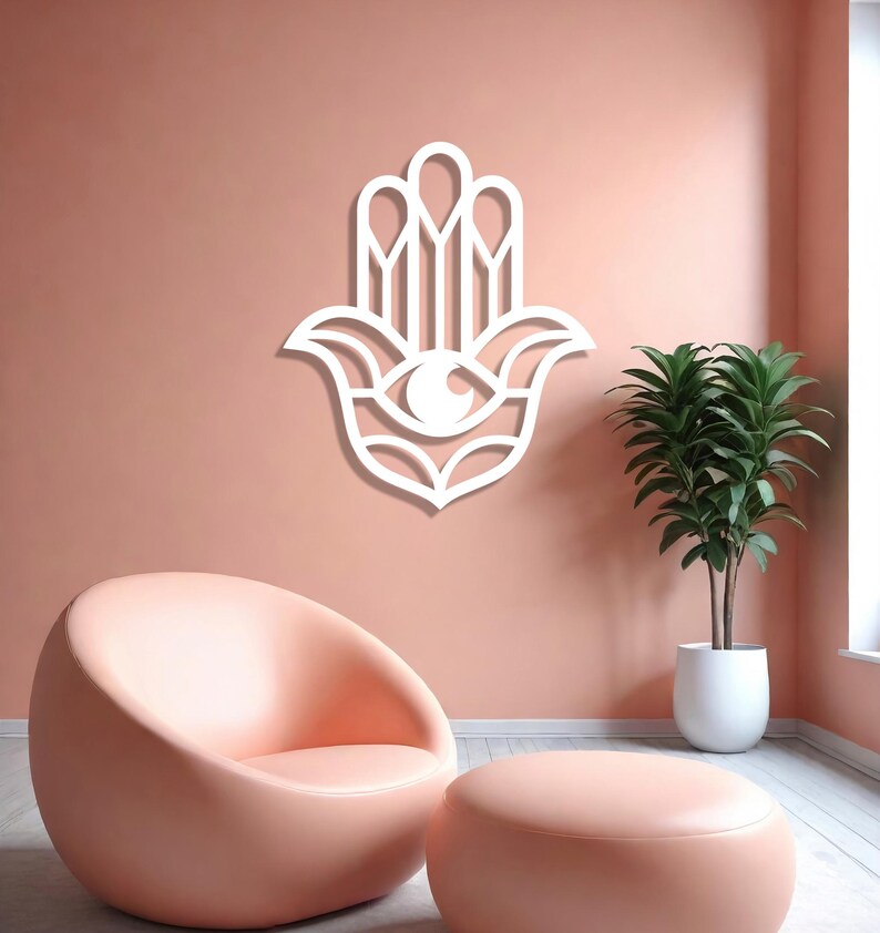 Hamsa Wooden Wall Art